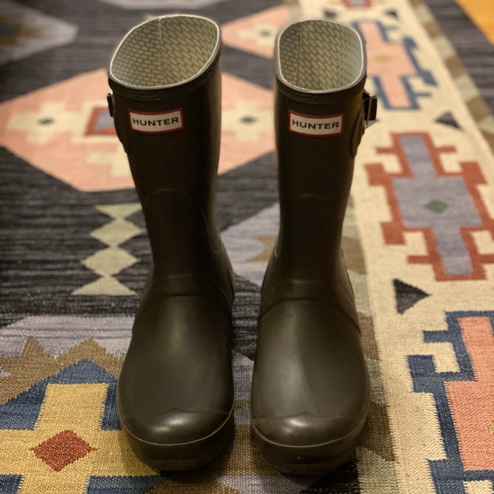 Hunter Original Short Rain Boots Sz 8 Chocolate☔️